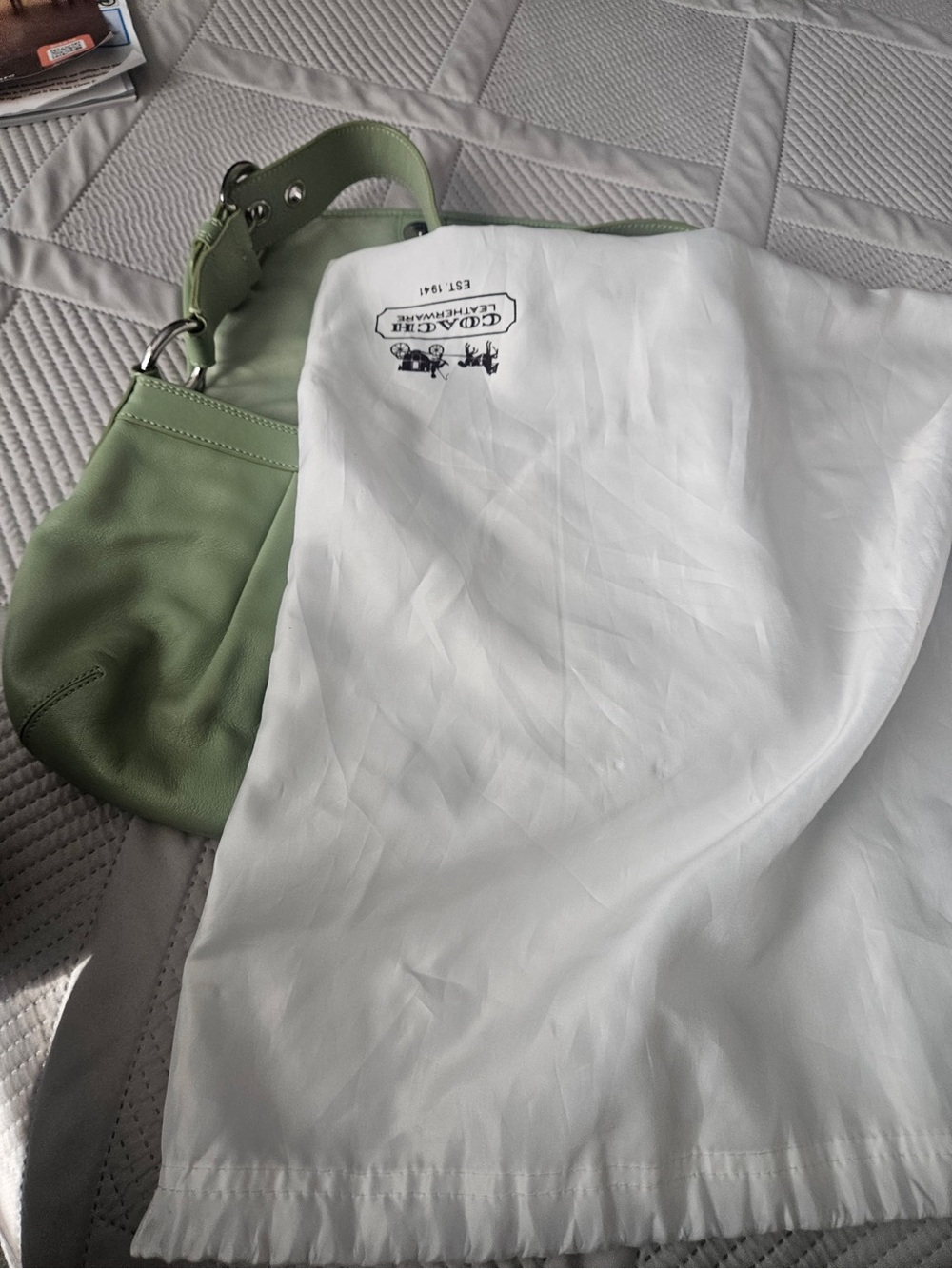 Coach pastel green soho shoulder bag - Picture 4 of 4